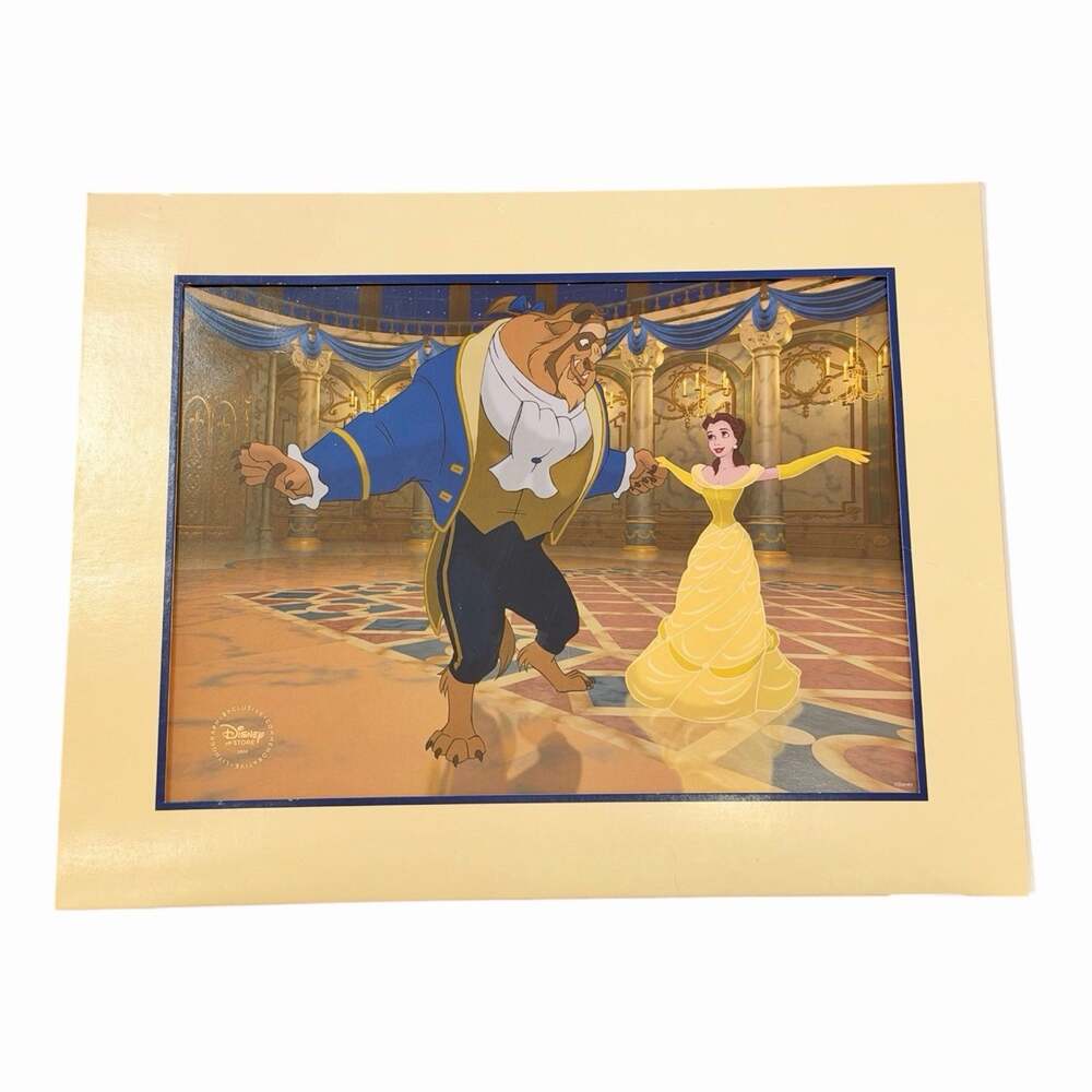 Disney Store Exclusive 2010 Commemorative Lithograph Beauty and the Beast